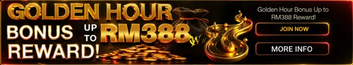 Golden Hour Bonus Reward, up to RM388 sponsor promotion